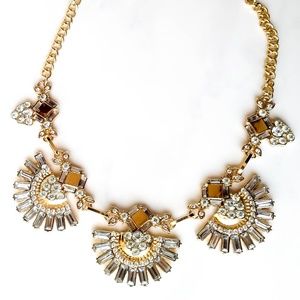 LA3accessories Boho Crystal Statement Necklace